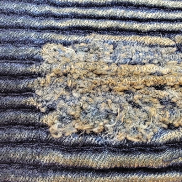 EMBELLISH Men's 34 Distressed Biker Streetwear Jeans with Paneled Stitching - Picture 8 of 16